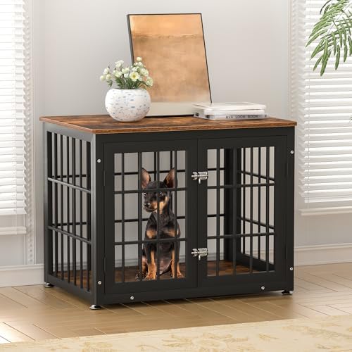 rehomerance 32" Heavy Duty Dog Crate Furniture for Small and Medium Dogs - Image 2