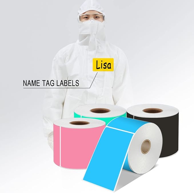 PARLAIM 5 x 3 inch Rectangle Color Coding Sticker Labels, Permanent Adhesive - Image 5