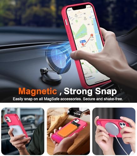 Temdan Magnetic Compatible with iPhone 11 Phone Case, [Built-in Invisible Kickstand][Compatible with MagSafe] [Military Grade Shockproof] Slim Translucent Matte Phone Case for iPhone 11 6.1" - Image 5