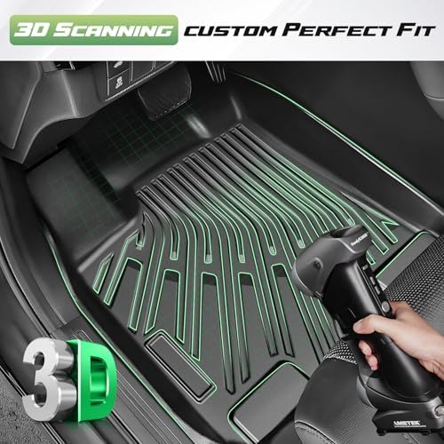 Focus Floor Mats - Car Mats for Ford Focus 2012–2018 Sedan (Not for Hatchback/RS/ST), All Weather Full Set Cargo Liner with Backrest Mat for Focus Accessories, Heavy Duty Waterproof, Black - Image 2