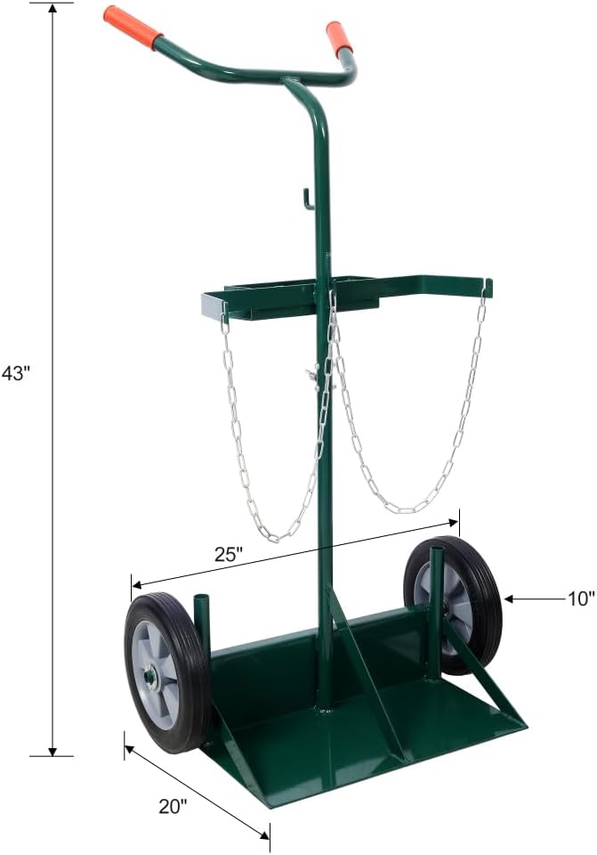 Heavy Duty 440lbs Capacity Welding Cylinder Hand Truck - Image 2