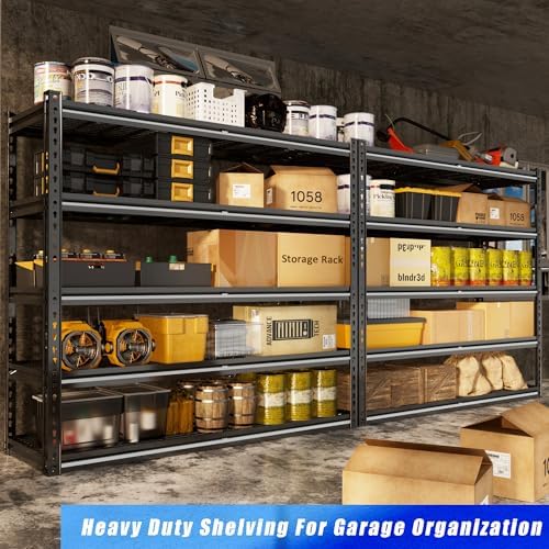 48" W Garage Shelves 5-Tier Heavy Duty Garage Shelving Load 3030LBS - Image 5