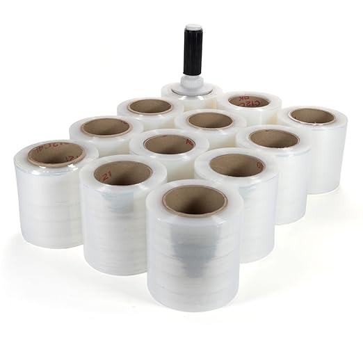 IDL Packaging 5" Stretch Wrap Mini Roll, 700 feet, 120 Gauge by IDLPackaging