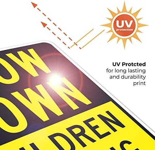 Slow Down Children Playing Sign, Traffic Sign, - Image 7