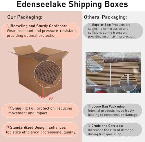 EdenseeLake 40 Pack 7x6x5 inches Shipping Boxes Small Cardboard Boxes for Packing, Moving, Mailing, Brown - Image 5