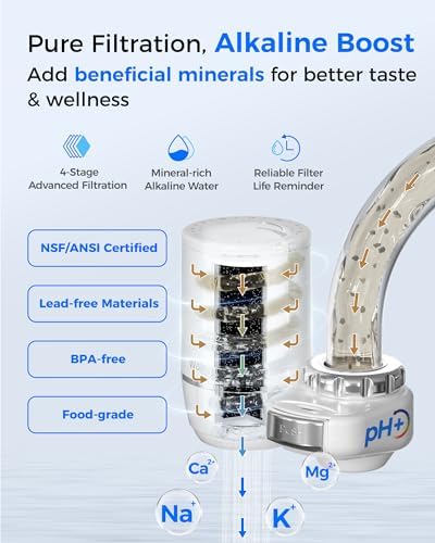 Waterdrop FC-02 Alkaline Water Filter for Sink Faucet, Filter Life Reminder - Image 4