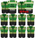 Safety Vest Customize Logo with 5 Pockets & Zipper Reflective High Visibility Vest Class 2 Outdoor Workwear by evershare
