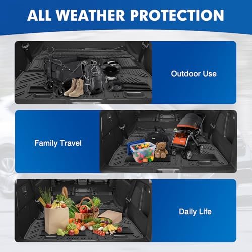 Mixsuper Cargo Liner for Honda Odyssey 2018-2024 2025 2026, All Weather Trunk Mat Backrest Mat TPE Back Seat Cover Protector for Odyssey Accessories - Image 6