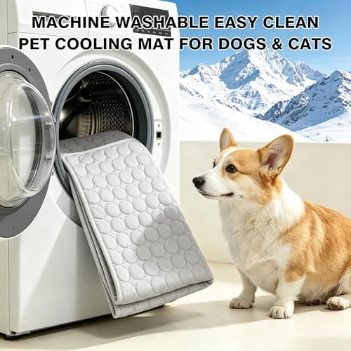 Cooling Mat for Dogs Large,Dog Cooling Mat Indoor,12"x16",Crate Pad for Pet - Image 6