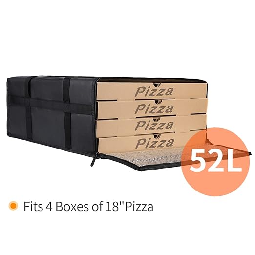 Bodaon Insulated Pizza Delivery Bag, Insulated Food Delivery Bag, Insulated - Image 4