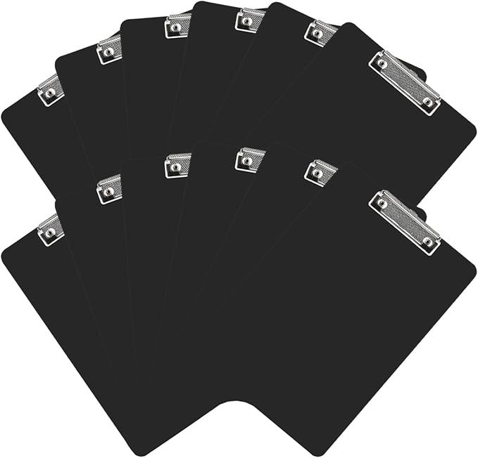 MIVIDE 30 Pack Black Clipboards, Plastic Office Clipboard 12 x 8.7 Inch Letter - Image 7