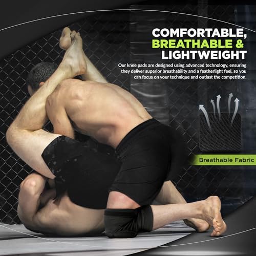 RDX Knee Pads for Work, Oeko TEX Certified, Anti-Slip Protective Thick Padded Foam Pad, Collision Avoidance Sleeves Pair, MMA Muay Thai Grappling Volleyball Football Wrestling Gardening. - Image 3