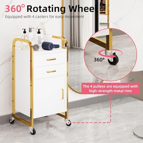 4ever2buy Salon Station for Hair Stylist, Rolling Salon Station Cart - Image 3