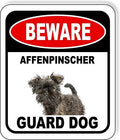 BEWARE AFFENPINSCHER GUARD DOG Aluminum Composite Outdoor Sign 15" x18" Metal Security Notice for Yard, Fence, Porch, Property, and Business – No Trespassing, Warning, Attack Dogs, Protection by WorkHouseSigns