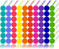1400 PCS Colored Dot Stickers Round Color Coding Labels Classroom Must Haves, Circle Dots Labels Price Stickers Polka Circle Dot Stickers Label Stickers for Kids Office, Classroom Decor, Papers Etc by Dreecy