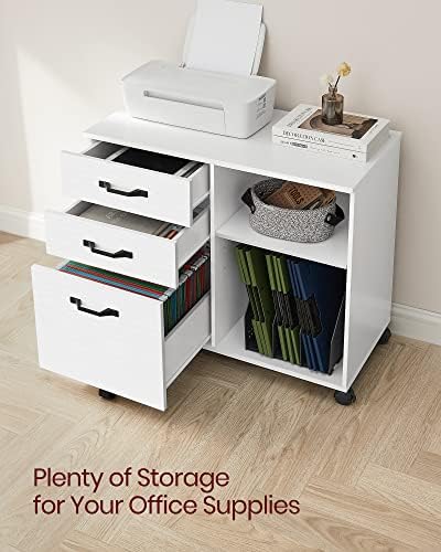 VASAGLE 3-Drawer Lateral File Cabinet, Home Office Printer Stand - Image 5
