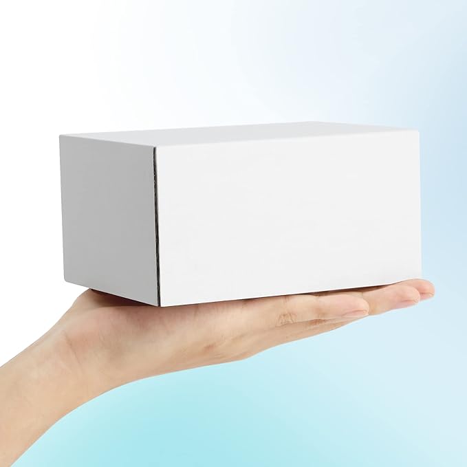 Shipping Boxes 6x4x3 inches Small Mailing Boxes 25 Pack White Cardboard - Image 3