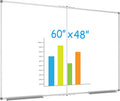 JILoffice Large Foldable White Board 60 x 48 Inches, Dry Erase Magnetic White by JILoffice