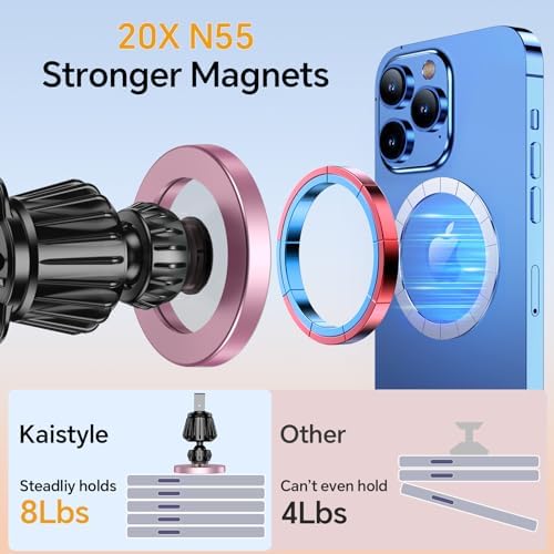 Kaistyle for Magsafe Car Mount【Strong Magnet】Magnetic Phone Holder for Car Phone Holder Mount Dash Mounted Holders Cell Phone Holders for Your Car Accessories for Women Men for iPhone 18 Pro Max 17 16 - Image 4