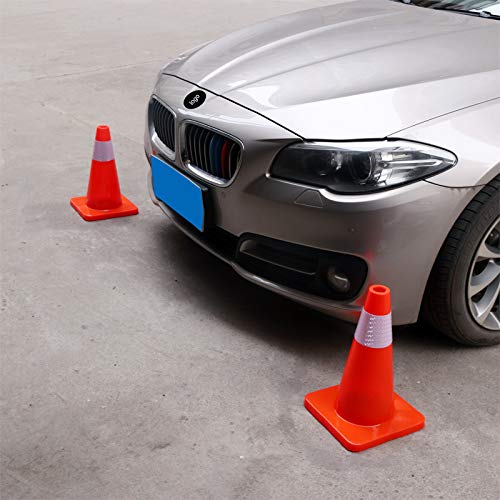 18" Traffic Cones PVC Safety Road Parking Cones Weighted Hazard Cones - Image 7