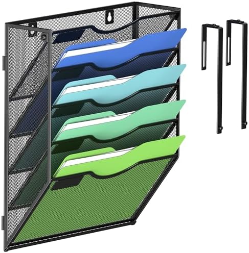 Kuntine.B Wall File Organizer Office Hanging Magazine Holder Wall File Organizer for Office Home by KuntineB