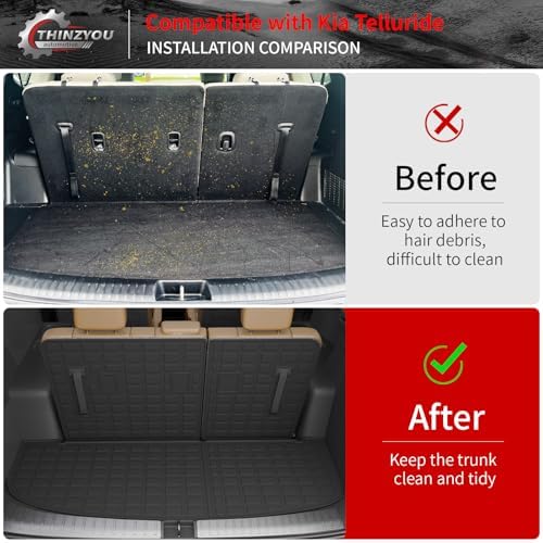 Floor Mats for 2020-2025 Kia Telluride 7&8 Seats (NOT for 2027) - Image 6