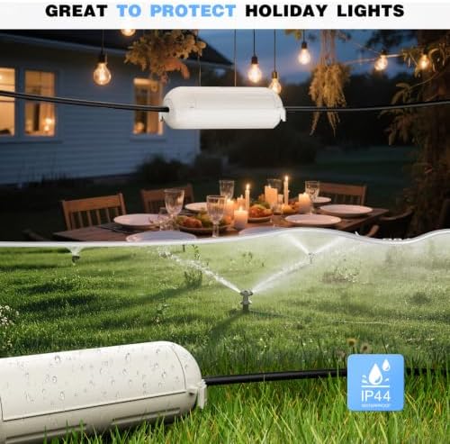 [3 Pack] Flemoon Outdoor Extension Cord Safety Cover with Waterproof Seal - Image 6