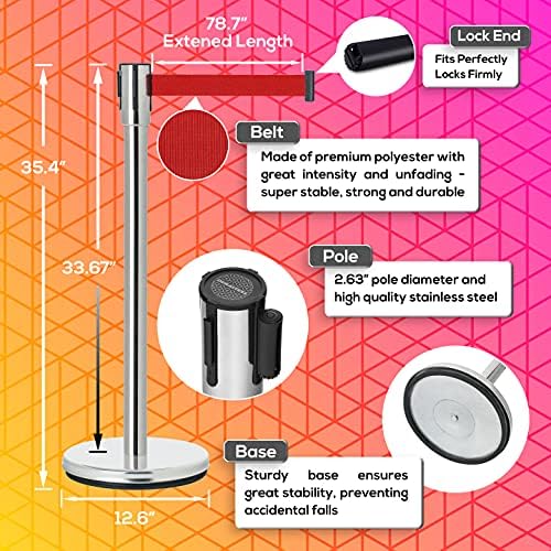 DuraSteel Crowd Control Barriers Stanchions - Image 2