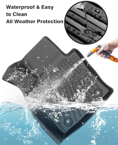 Powerty Floor Mats for 2023 2024 2025 2026 Mazda CX50 CX-50 All Weather 3D TPE Anti-Slip Car Liners for 1st & 2nd Row Accessories - Image 3