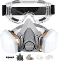 Reusable Half Face Cover Set, Half Face Respirаtor, Personal Protective Equipment Filter for Painting, Decorating Carpentry, Welding, Metal Cutting, Same Scene as 6000 6200 7000 FF-400 (Medium) by Unknown