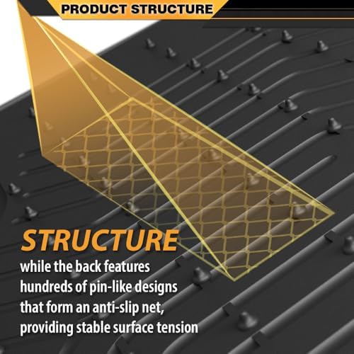 G-PLUS Floor Mats 4PCS Dodge Grand Caravan 2008-2020,Truck Floor Liner - Image 5