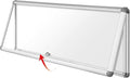 SWANCROWN Enclosed Bulletin Board Magnetic Dry Erase Noticeboard Lockable by SWANCROWN