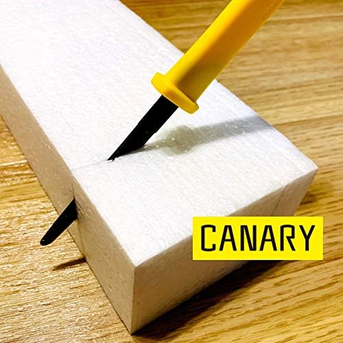 CANARY Cardboard Cutter with Non-Stick Coated Blade - 7.5" Box Cutter Utility Knife for Breaking Down Boxes & Opening Packages - Made in Japan, Yellow - Image 6