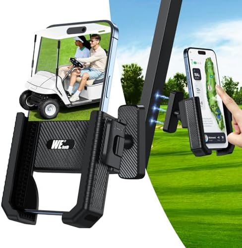 Magnetic Golf Cart Phone Holder, Rotatable Golf Cart Accessories by WelvathGOLF