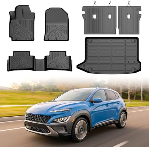 Mixsuper Floor Mat for Hyundai Kona 2018-2023/Kona N 2022-2023(No for EV) by Mixsuper