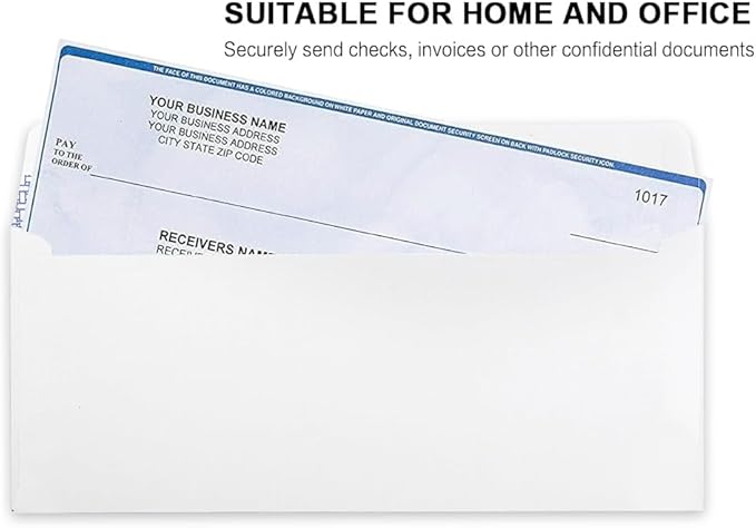 HERKKA #10 Security Self-Seal Envelopes, No.10 Windowless Bussiness Envelopes - Image 7