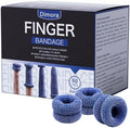 Dimora Finger Cots, Pack of 60 (Large Size) Finger Protectors, Breathable Bandages for Wound Care, Stretchy Sleeves for Gardening, Fitness and Cargo Handling, Blue by Dimora
