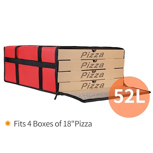 Bodaon Insulated Pizza Delivery Bag, Insulated Food Delivery Bag, Insulated - Image 4