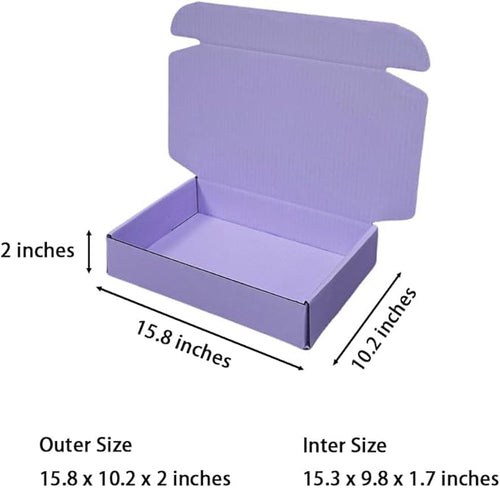20 Pcs 15.8 x 10.2 x 2 inches Shipping Boxes - Image 2