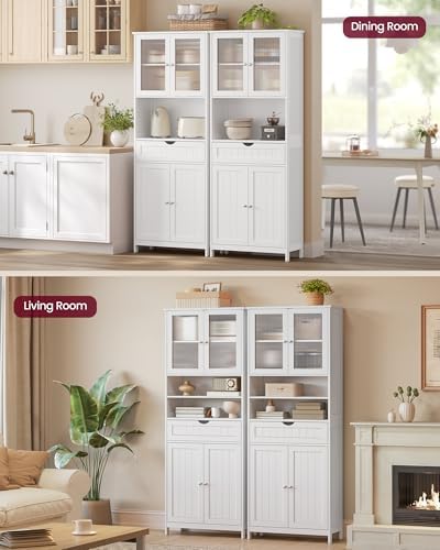 VASAGLE Storage Cabinet, Freestanding, Drawer, Open Compartments - Image 6