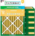 Filterbuy 18x20x4 Air Filter MERV 11 Pet & Allergy Defense (6-Pack) by Filterbuy