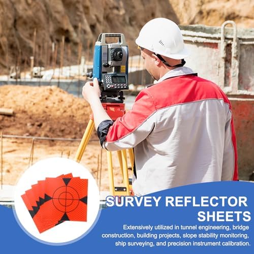 PATIKIL Survey Reflector Target Self-Adhesive Reflective Sheet Surveying Target Mark Tape, Suit for Ship Inspection - Image 5