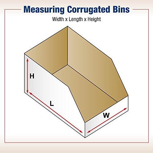 BOX USA BBINJ181810 Jumbo Open Top Bin Boxes, 18" x 18" x 10", Oyster White (Pack of 25) - Image 2