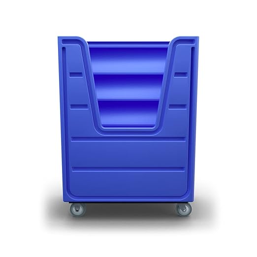 Meese 72P Bulk-Trux Commercial Laundry Linen Truck Cart | Polyethylene | 38 - Image 2