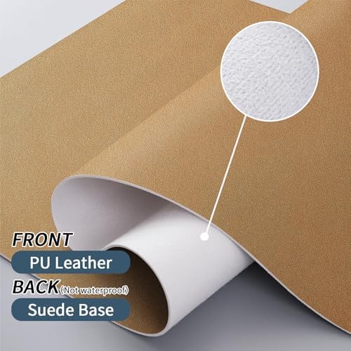 Bloss Gold Desk Mat, PU Large Mouse Pad for Desk, Desk Matt for Desktop, Desk Pad Mat Waterproof, Computer Mat for Office/Home/Decor/Desk Protector(31.5 x 15.7 Inches) - Image 4