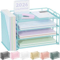 Spacrea 4-Tier Paper Organizer for Desk with File Organizer by Spacrea