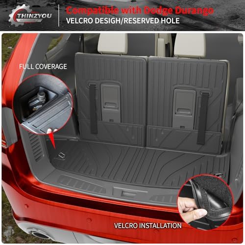3rd Row Backrest Mats & Trunk Mat for 2016-2026 Dodge Durango - Image 3