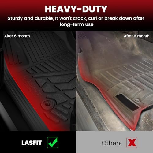 LASFIT Floor Mats for Toyota Tundra 2014-2021 (Only Fit Double Cab) - Image 3