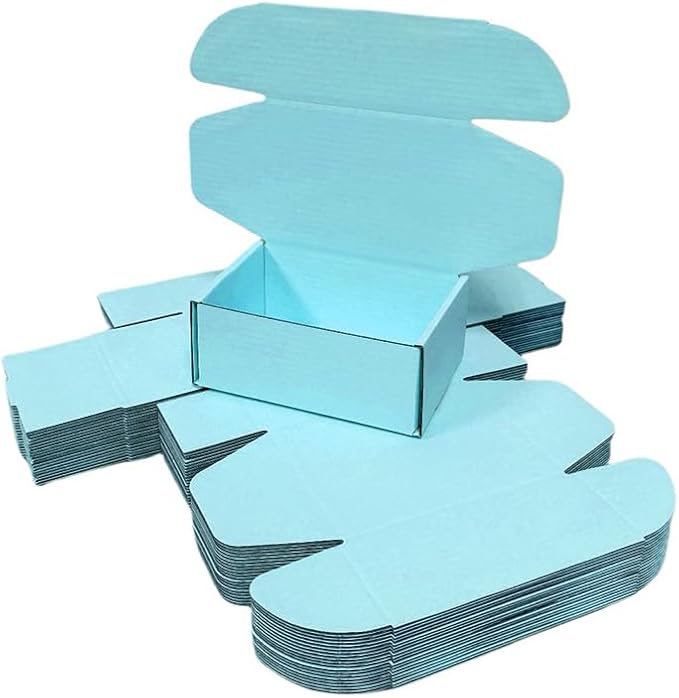 50 Pcs 4.3 x 3.1 x 2 inches Mini Size Corrugated Cardboard Gift Boxes - Image 3
