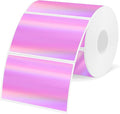 3x2 Inch Holographic Thermal Labels, Rainbow Glitter Stickers by Unknown